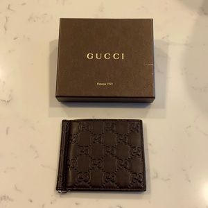 Gucci Signature money clip wallet